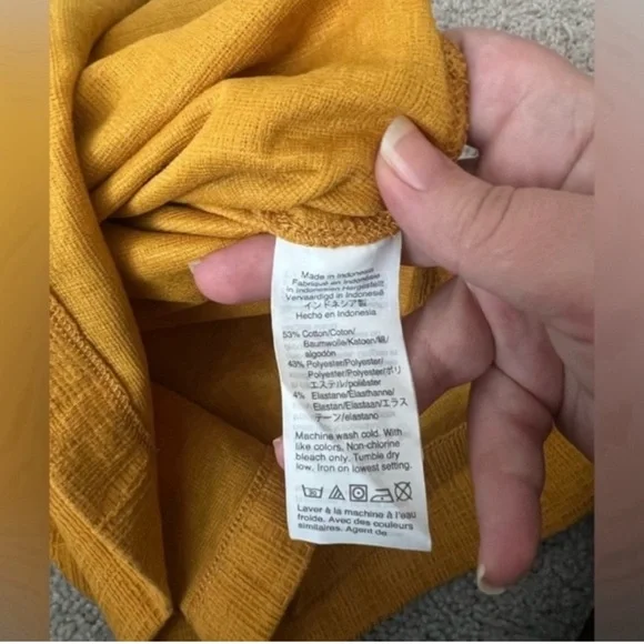 Madewell Knit Apron Cami Dress – Yellow Gold – Women’s XXL NWT - Picture 7 of 9